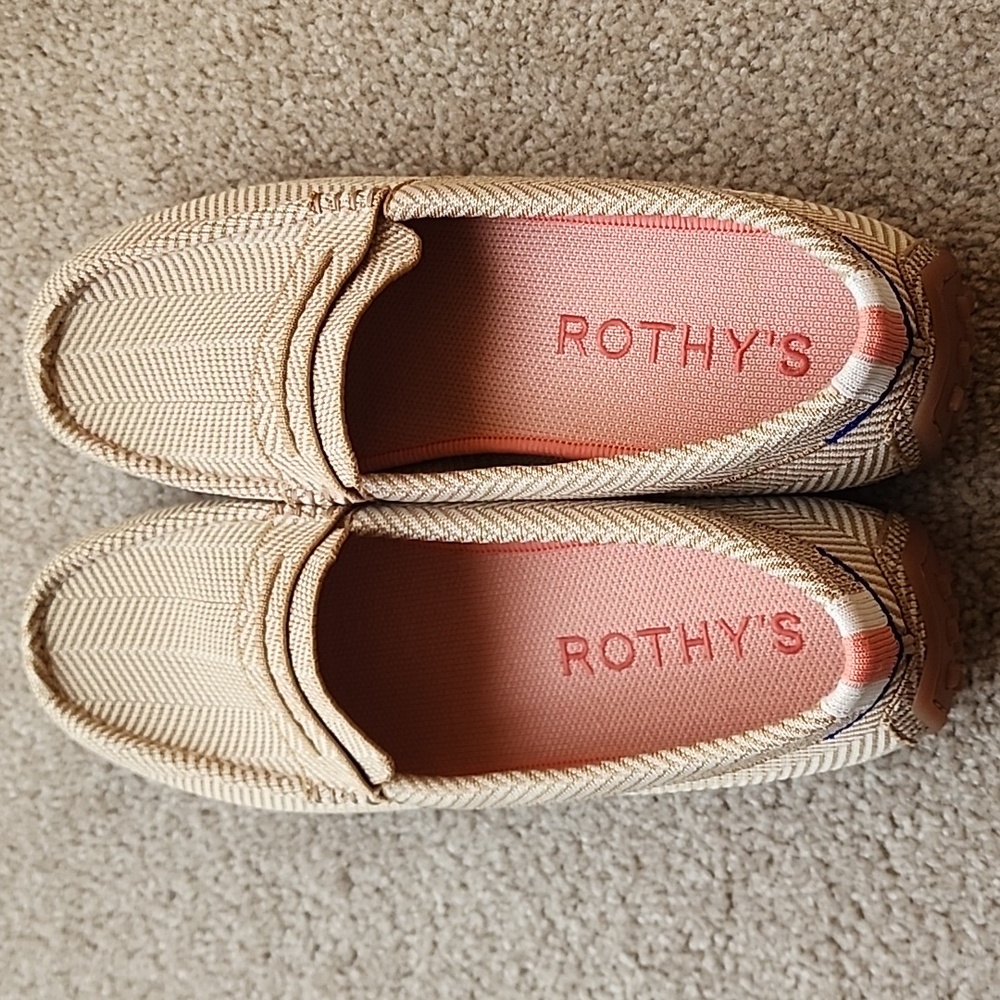 Rothy's The Driver Tan Herringbone